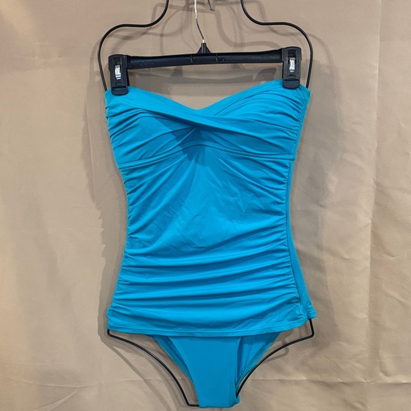 Jantzen Blue One Piece Swimsuit - Picture 1 of 2